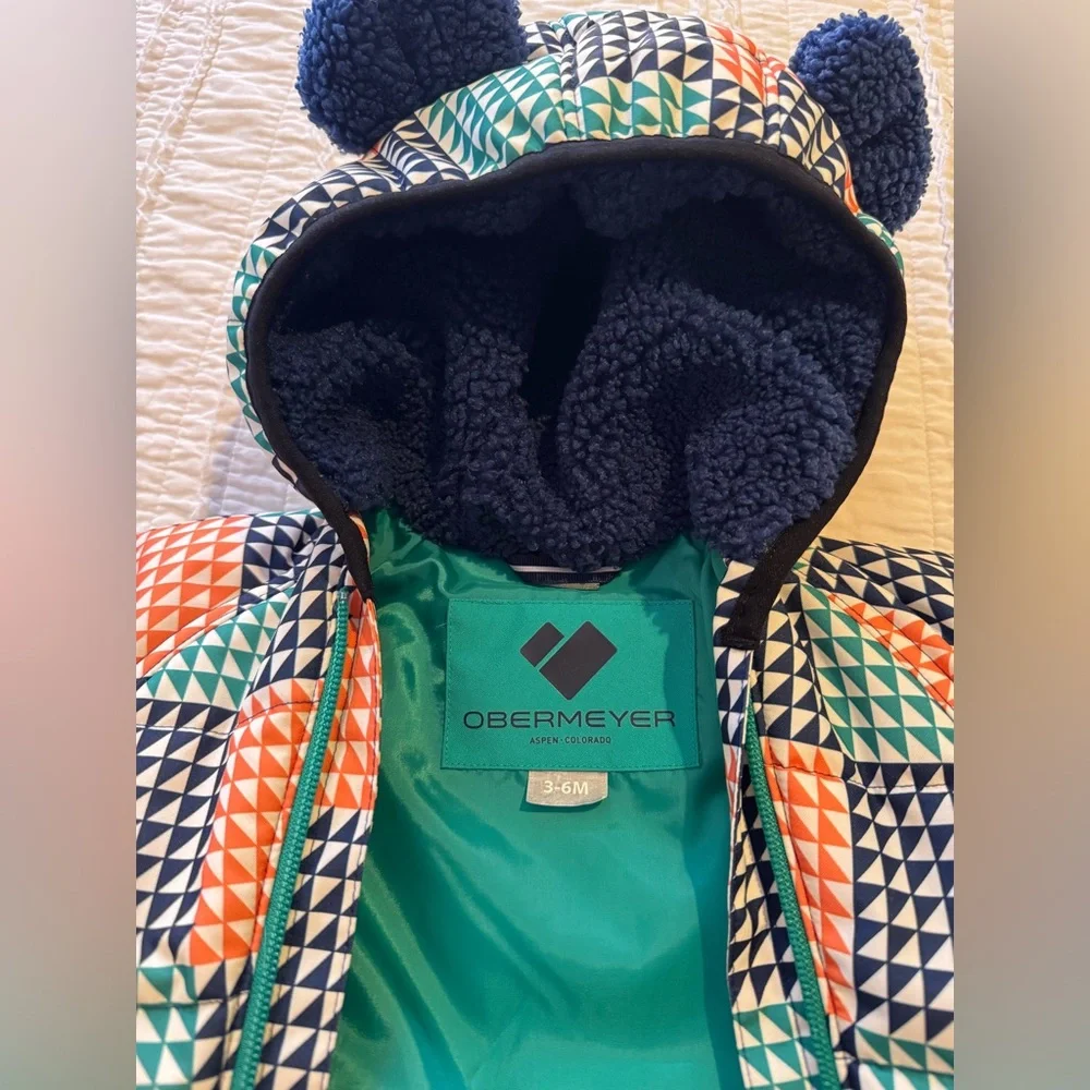 Obermeyer Kleine Bunting Infant Size 3-6 Month Snow Suit Nearly New - Picture 5 of 6